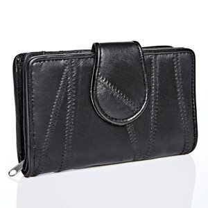 Magnet 3Pagen Kožená peňaženka čierna