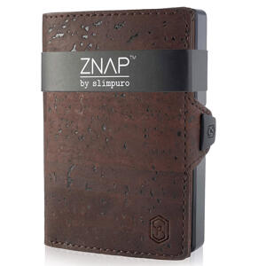 Slimpuro ZNAP, tenká peňaženka, 8 kariet, priečinok mince, 8,9 × 1,5 × 6,3 cm (Š × V × H), RFID ochrana