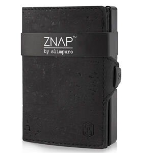 Slimpuro ZNAP, tenká peňaženka, 8 kariet, priečinok mince, 8,9 × 1,5 × 6,3 cm (Š × V × H), RFID ochrana