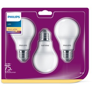 Philips LED 75W A60 E27 2700K m. n.3ks