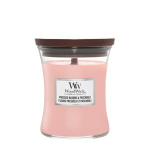 WOODWICK PRESSED BLOOMS AND PATCHOULI STREDNA SVIECKA 275G, 1632428E