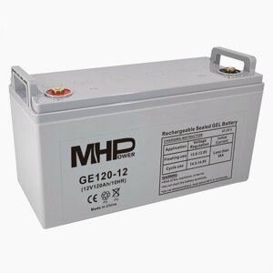 Batéria MHPower GE120-12 GEL, 12V/120Ah, T3-M8, Deep Cycle